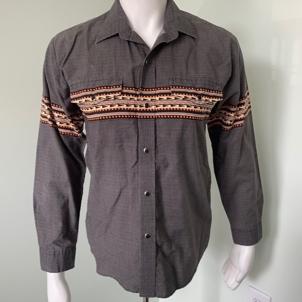 Yellowstone inspired Roper Western Snap Front Aztec Shirt Youth Large
